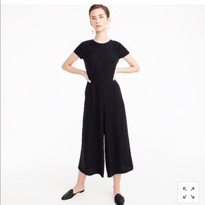 J Crew Wide Leg Jumpsuit in Black size 12
